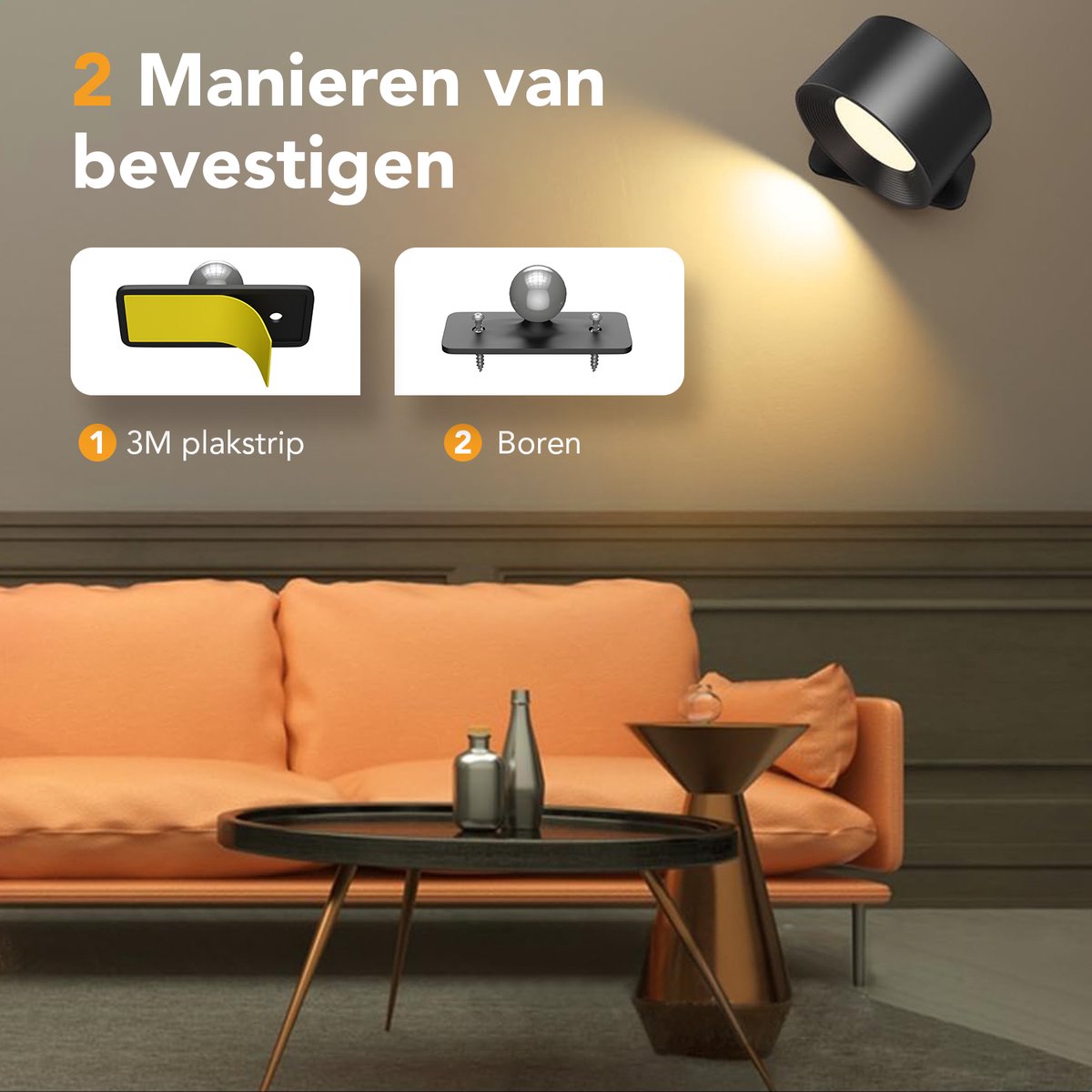 Halo360 - Verlicht je huis in stijl, zonder gedoe! - Wandlamp